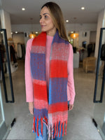 Load image into Gallery viewer, JAX SCARF BLUE RED
