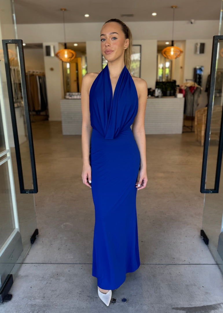 NESSIE MAXI DRESS ULTRAMARINE