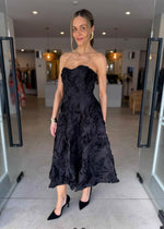 Load image into Gallery viewer, ASHER MIDI DRESS - BLACK
