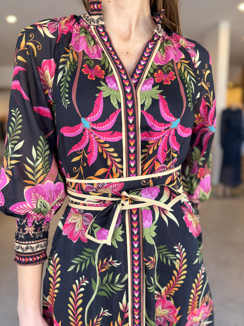 CARMEN SILK COTTON MAXI DRESS