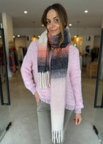 Load image into Gallery viewer, STELLAR SCARF GREY PINK
