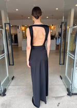 Load image into Gallery viewer, ROCKY SATIN DRESS - BLACK
