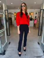 Load image into Gallery viewer, STELLA CASHMERE BOATNECK KNIT - FLAME
