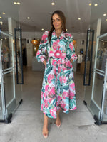 Load image into Gallery viewer, DONATELLA MAXI DRESS - PUNCH
