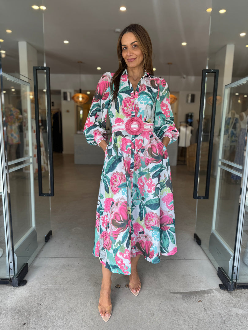 DONATELLA MAXI DRESS - PUNCH