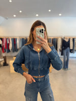 Load image into Gallery viewer, JEANIUS ZIP UP HOODIE
