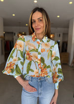 Load image into Gallery viewer, FLEETWOOD BLOUSE - MAIORI BLUE
