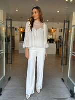 Load image into Gallery viewer, EMORY LACE BLOUSE IVORY
