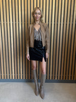 Load image into Gallery viewer, BLAIRE LEATHER JACKET - WHEAT
