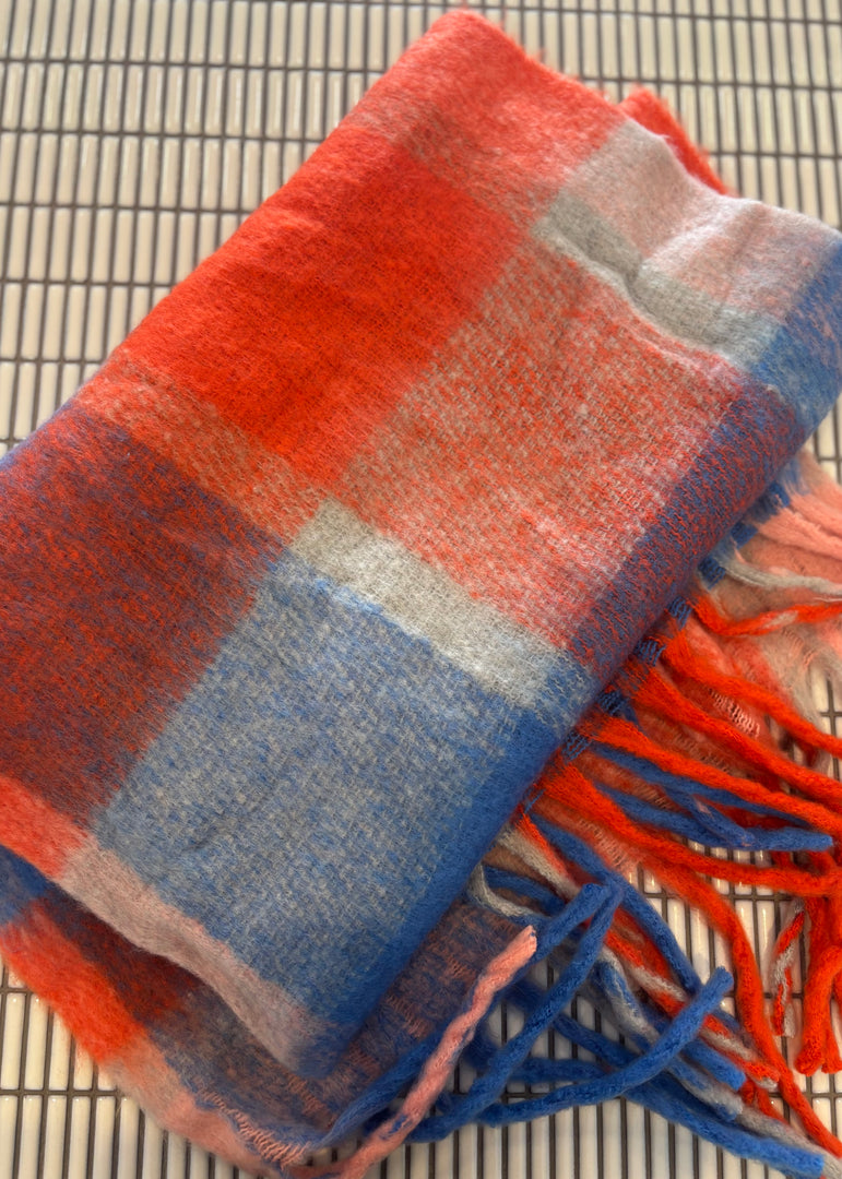 JAX SCARF BLUE RED