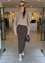 Load image into Gallery viewer, SHYLA SKIRT CHOCOLATE
