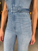 Load image into Gallery viewer, FIT FOR SUCCESS PALAZZO JUMPSUIT BLUE
