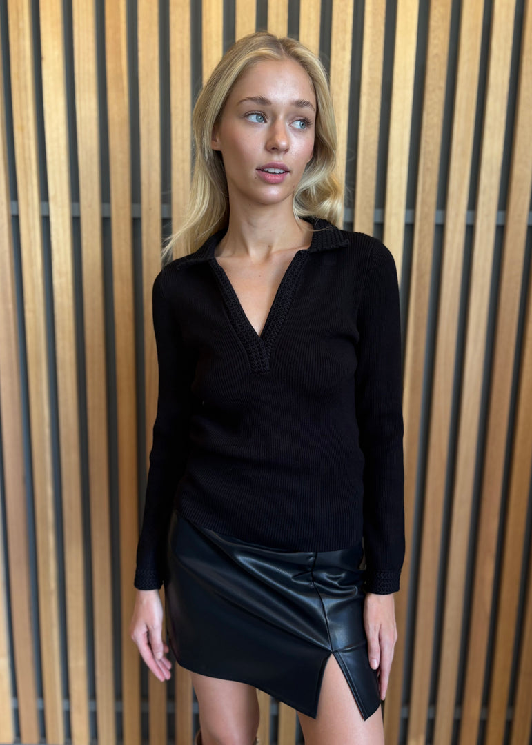 MIMI LS TOP - BLACK
