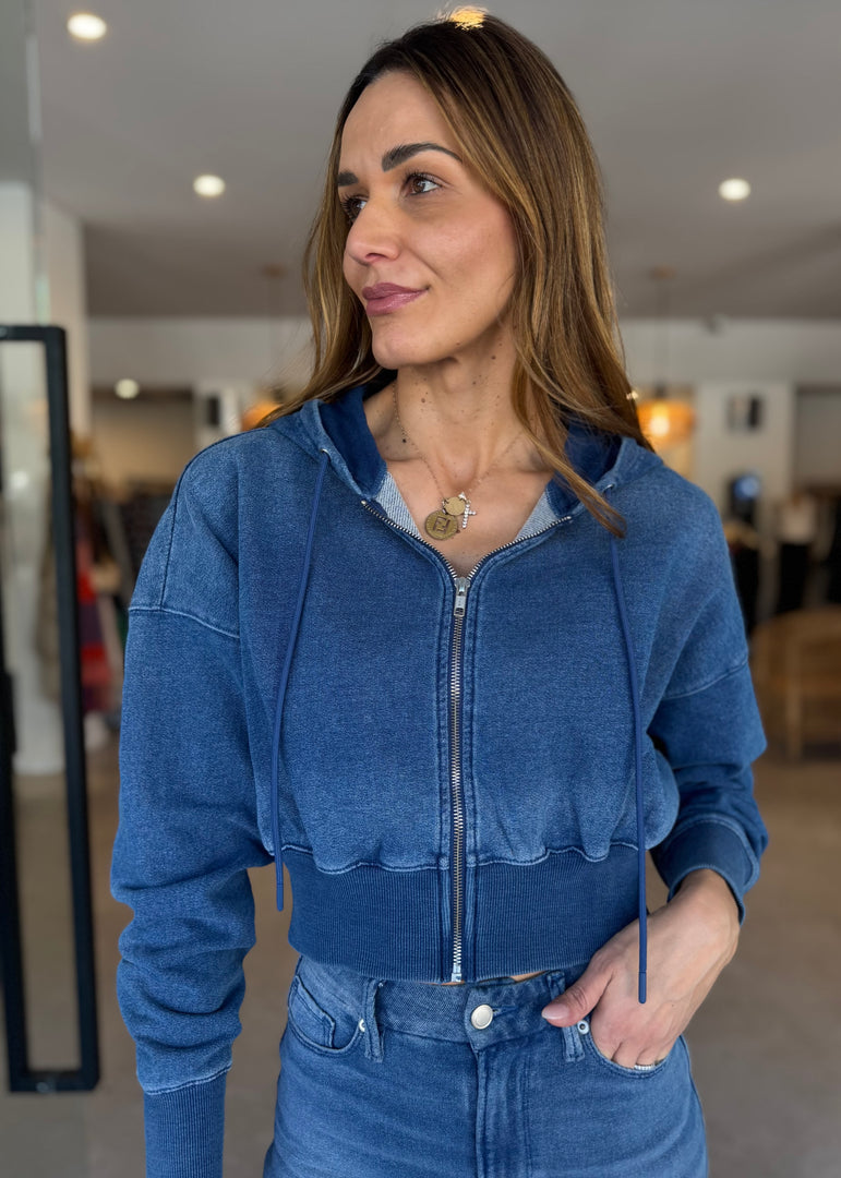 JEANIUS ZIP UP HOODIE