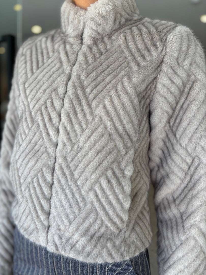 CLOVER FAUX FUR JACKET
