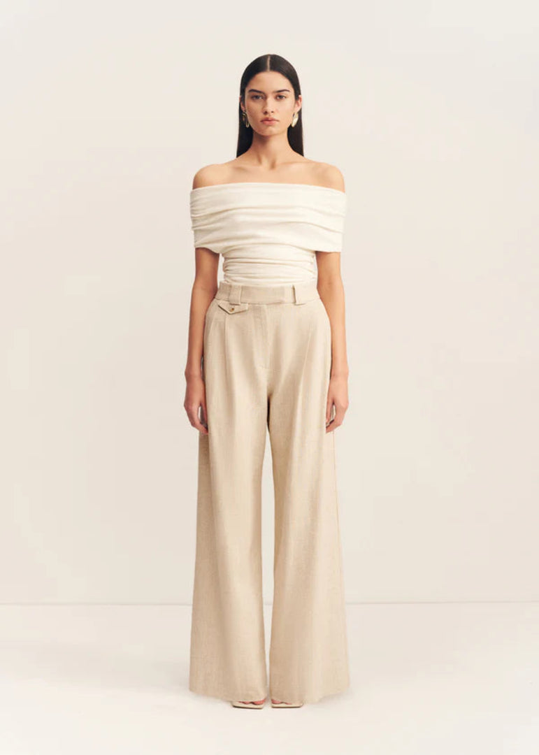 NEWMAN TAILORED PANT PARCHMENT