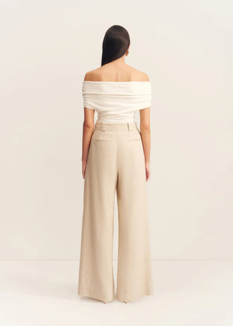 NEWMAN TAILORED PANT PARCHMENT