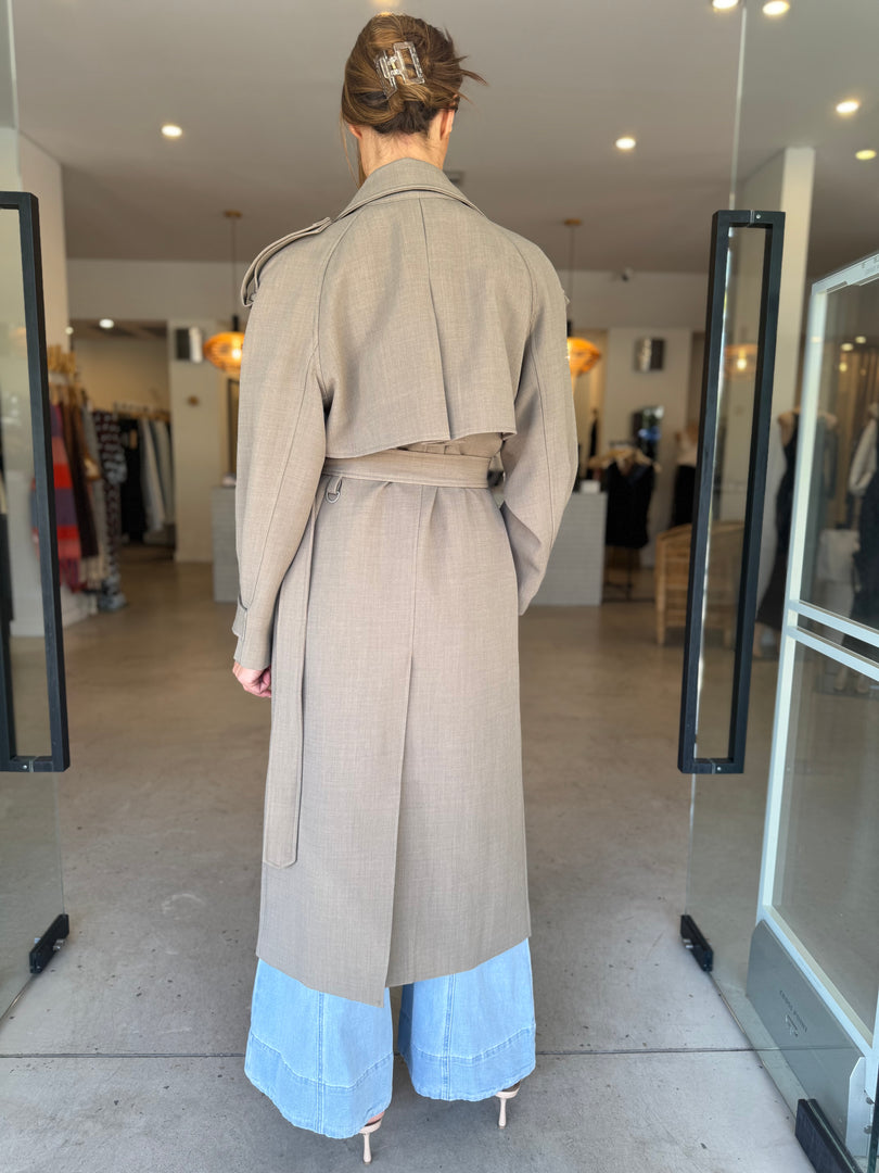 DILLEN TRENCH COAT - TAUPE