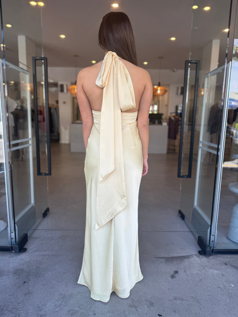 SYLVIE PLUNGE MAXI DRESS