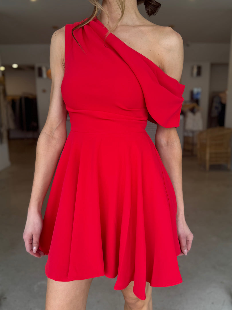 ELINOR OS MINI DRESS - RED