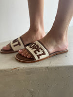 Load image into Gallery viewer, SAINT TROPEZ SLIDES - TAN
