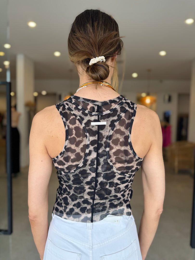 DISCOVERY MESH TANK LEOPARD