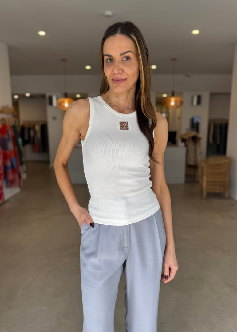 V & W METAL TANK - IVORY