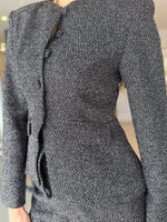 Load image into Gallery viewer, LEVIN TWEED BLAZER BLK/WHT
