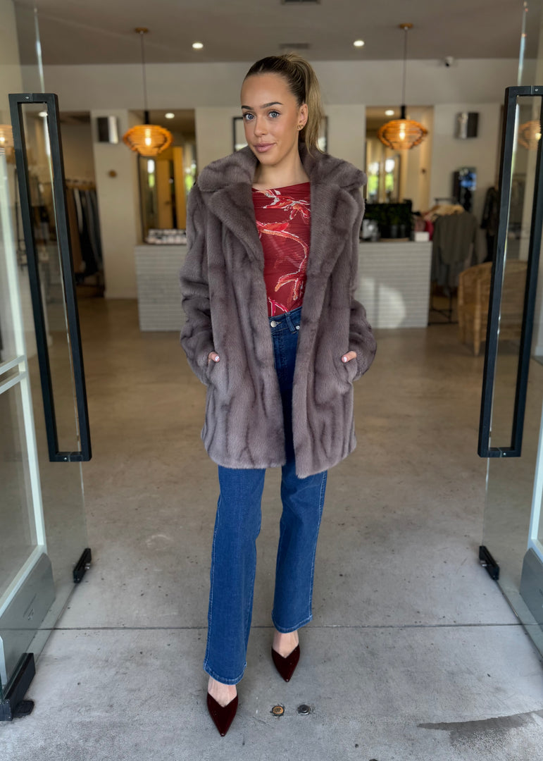 NADIA FUR COAT - MINK