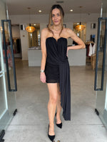 Load image into Gallery viewer, DANKA STRAPLESS MINI DRESS BLACK
