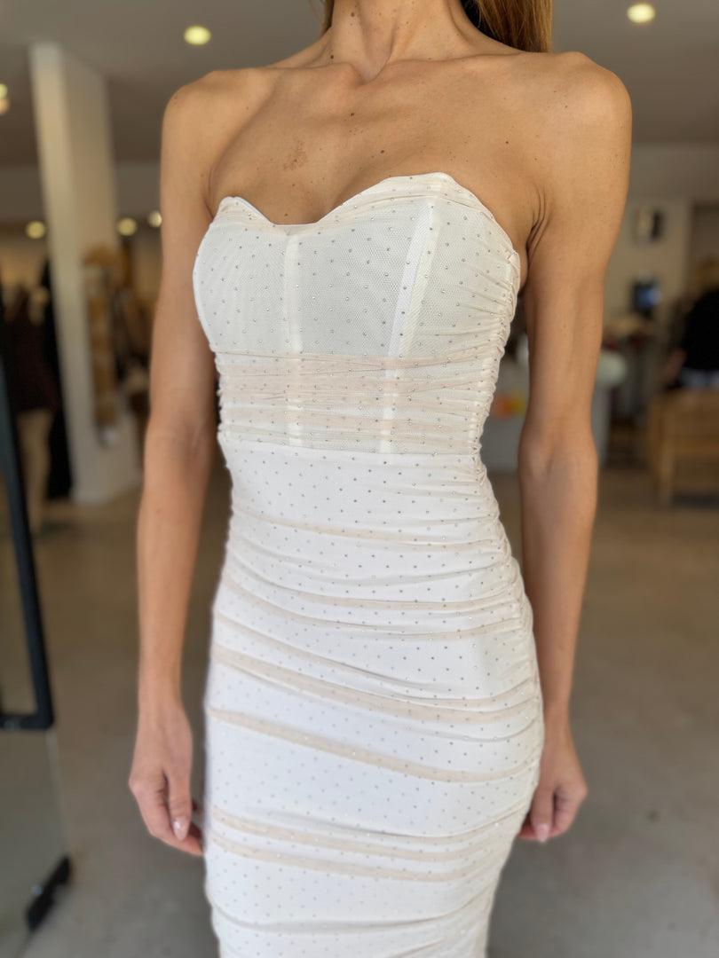 NOEMIE MAXI DRESS IVORY
