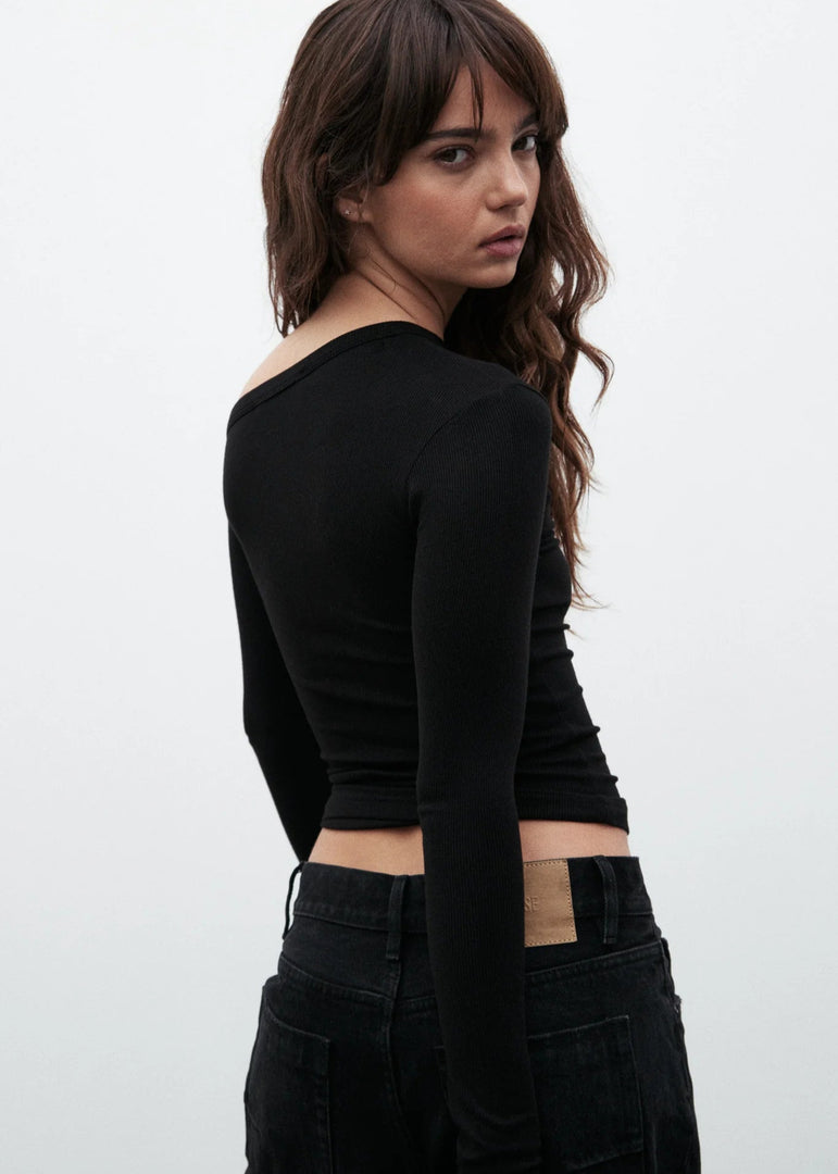 ZINNIA TOP - BLACK