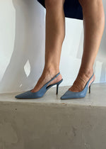 Load image into Gallery viewer, KACIA HEEL - FRENCH BLUE
