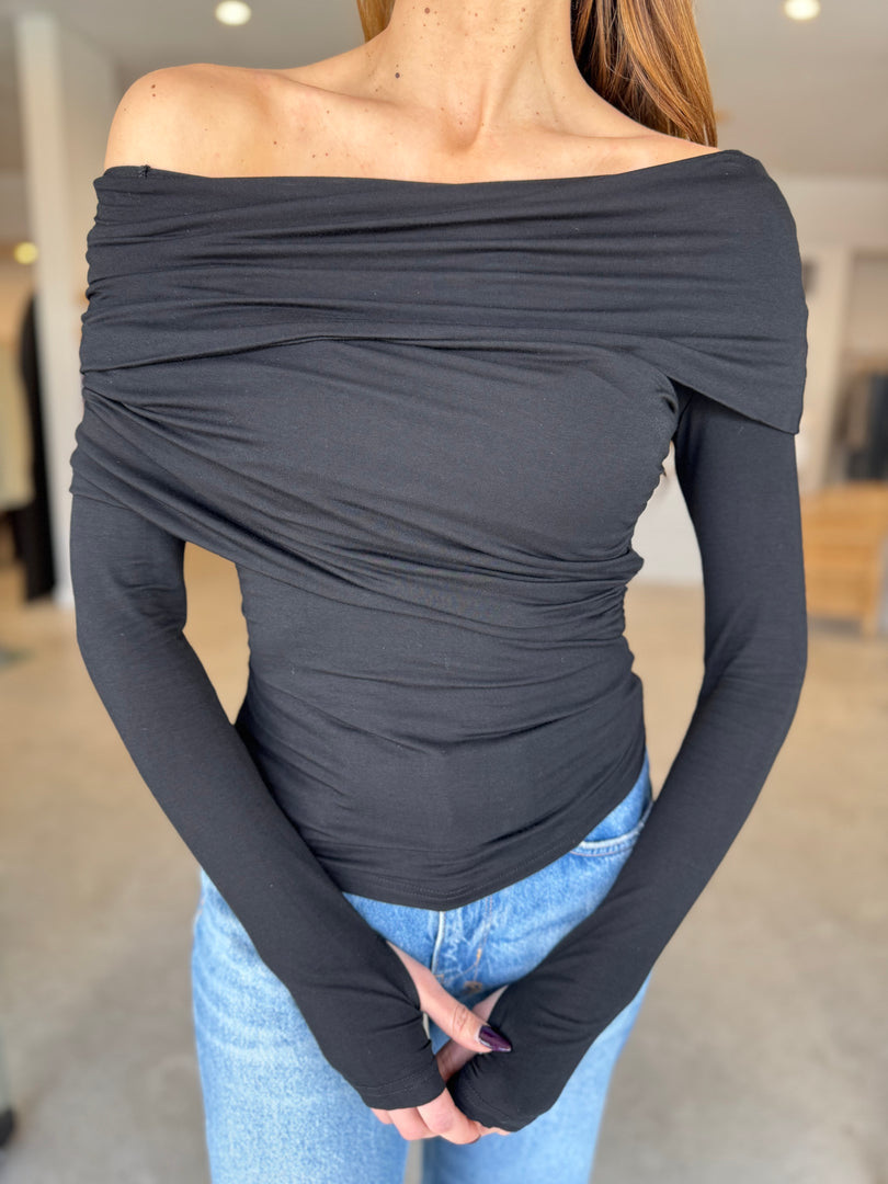 DELGADO TOP - BLACK