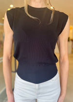 Load image into Gallery viewer, JORDI KNIT TOP - BLACK

