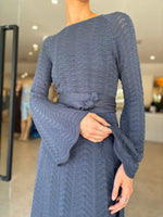 Load image into Gallery viewer, EVERETT WAVE KNIT MIDI DRESS
