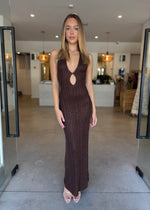 Load image into Gallery viewer, ECHO SL KNIT DRESS ESPRESSO
