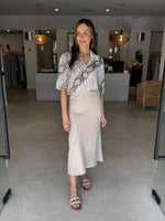 Load image into Gallery viewer, BLISS LINEN SKIRT NATURAL
