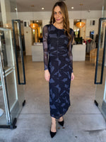 Load image into Gallery viewer, AURA MESH MIDI DRESS
