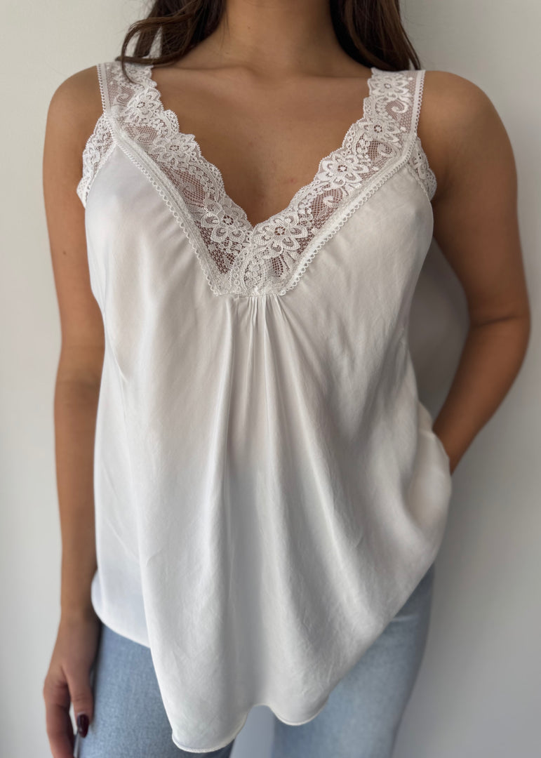 LACE CAMI * PANNA