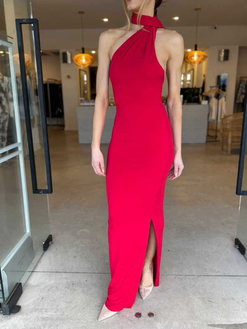 NICOLETTE JERSEY DRESS - CHERRY