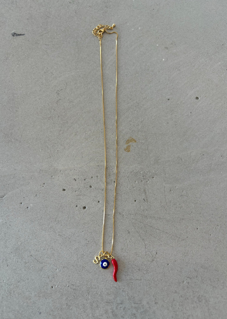 RED + BLUE EYE & CORNO INITIAL