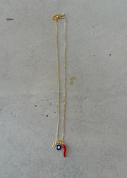 RED + BLUE EYE & CORNO INITIAL