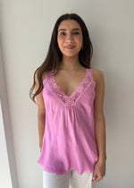 Load image into Gallery viewer, LACE CAMI * ROSA BABY
