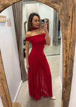 Load image into Gallery viewer, DEIJA OS MAXI DRESS - STRAWBERRY
