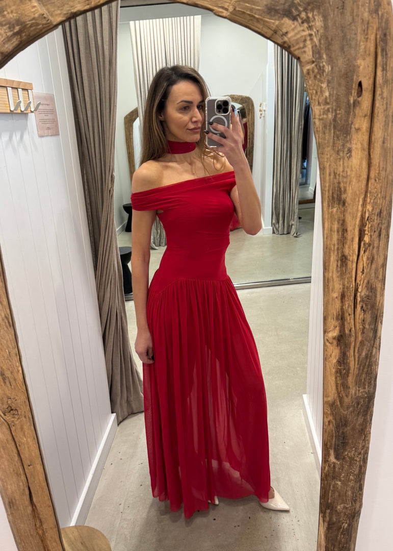 DEIJA OS MAXI DRESS - STRAWBERRY