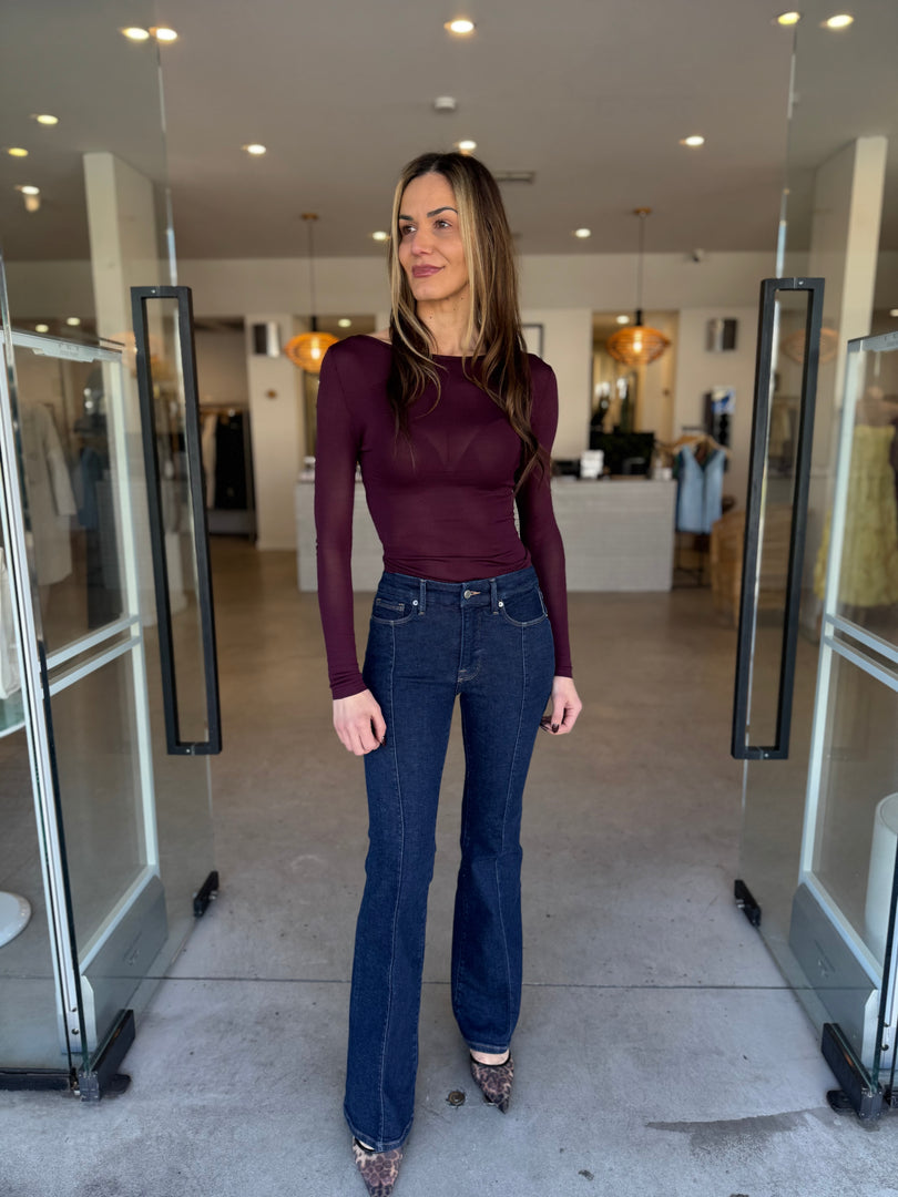 GOOD LEGS FLARE JEANS - DEEP