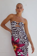 Load image into Gallery viewer, ALESSIA MAXI ZEBRA FLORAL
