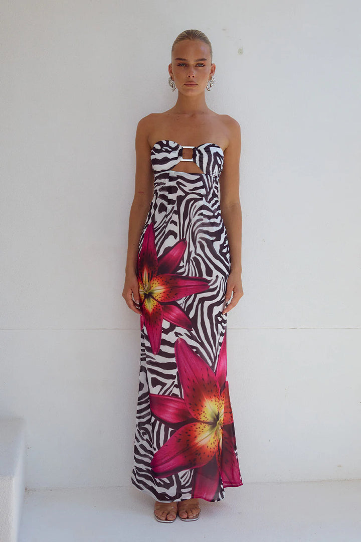 ALESSIA MAXI ZEBRA FLORAL