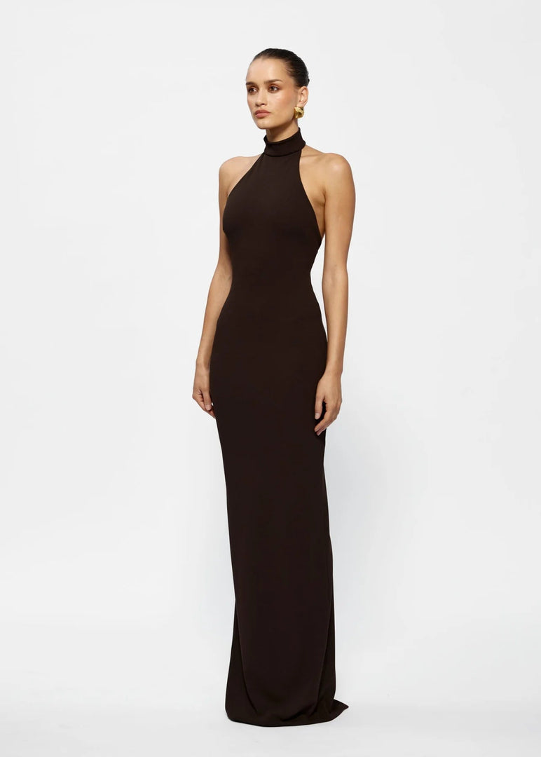 RHI GOWN -COFFEE